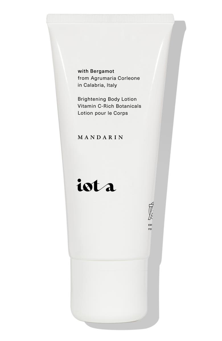 Iota Mandarin & Bergamot Brightening Body Lotion, Main, color, White