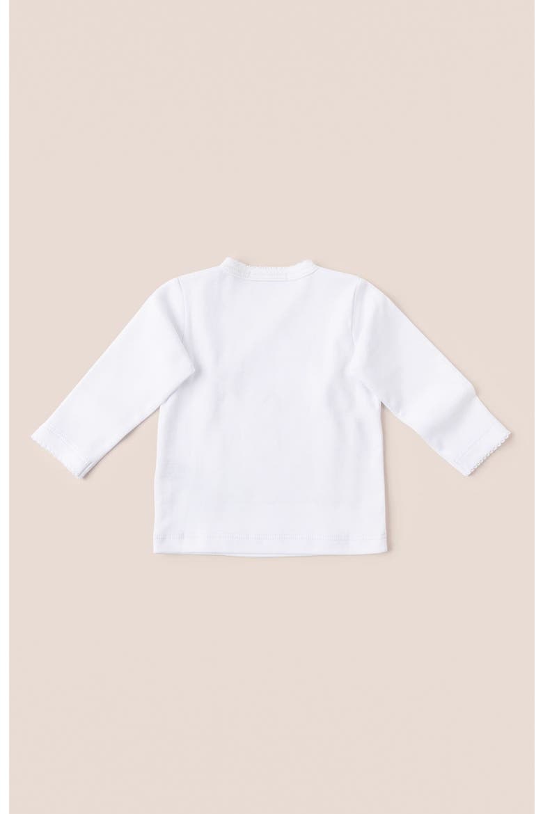 Premium Peruvian Pima Cotton Logo Top & Pants Set for Infant, Alternate, color, White