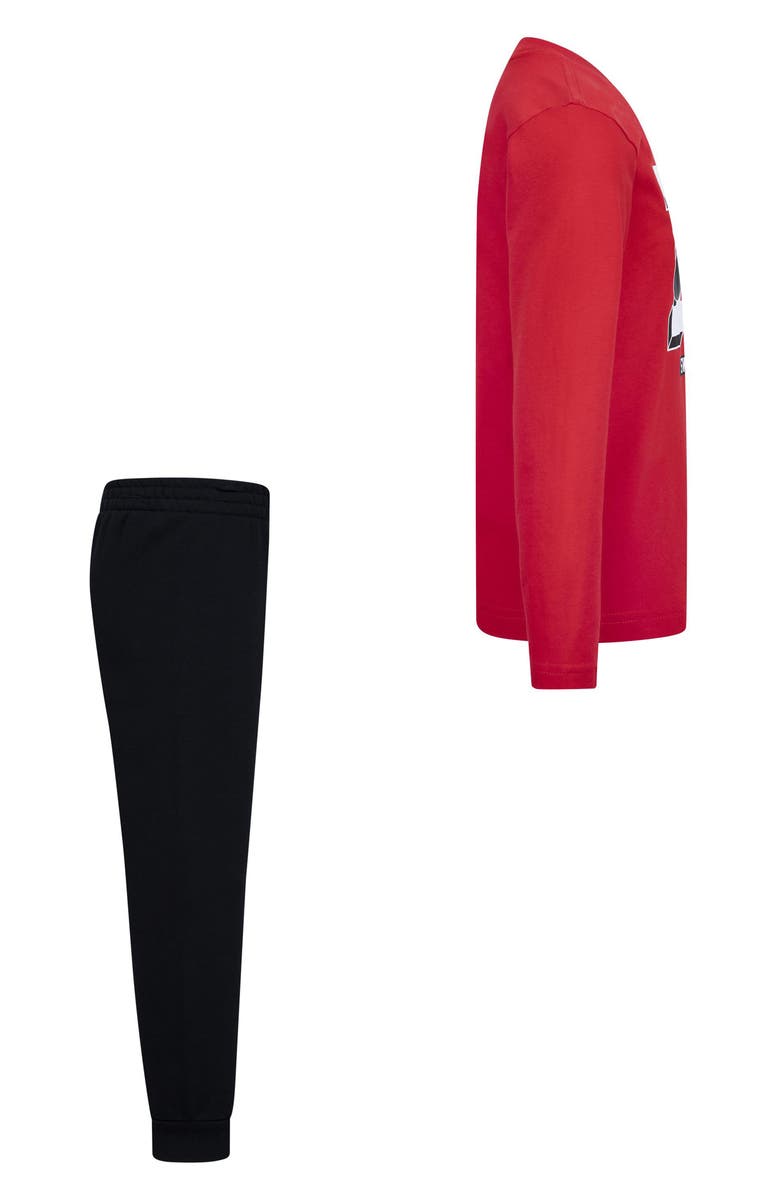 Nike Kids' Sportswear Retro Fader T-Shirt & Joggers Set, Alternate, color, Black