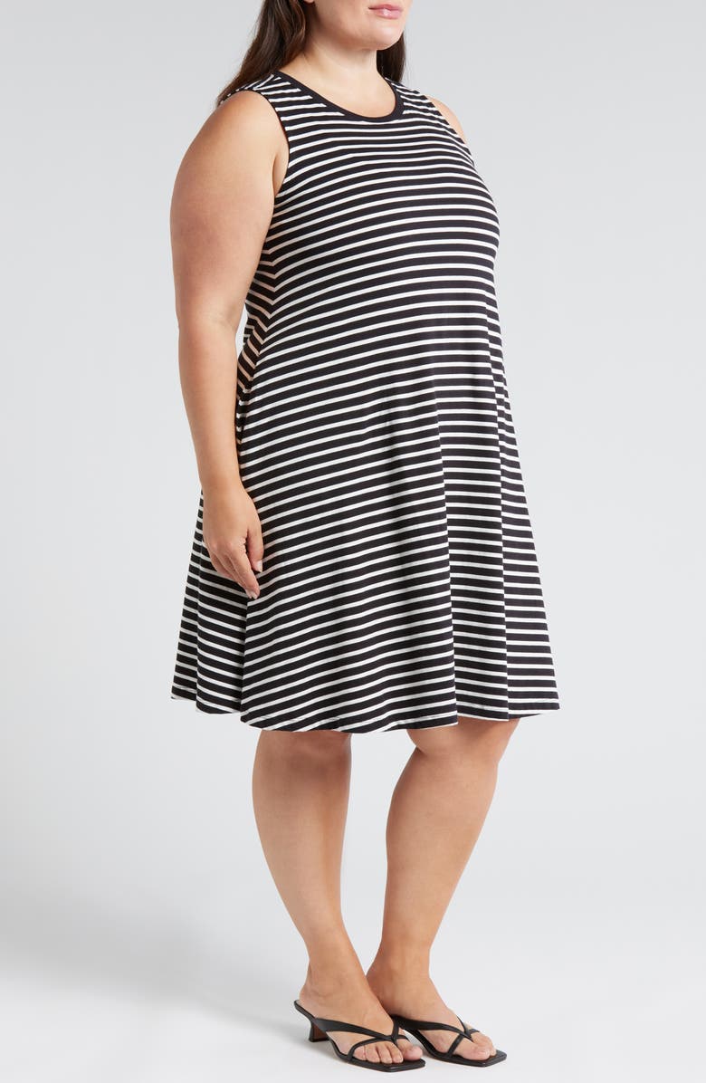 Universal Standard Bay Stripe Cotton Tank Dress, Alternate, color,