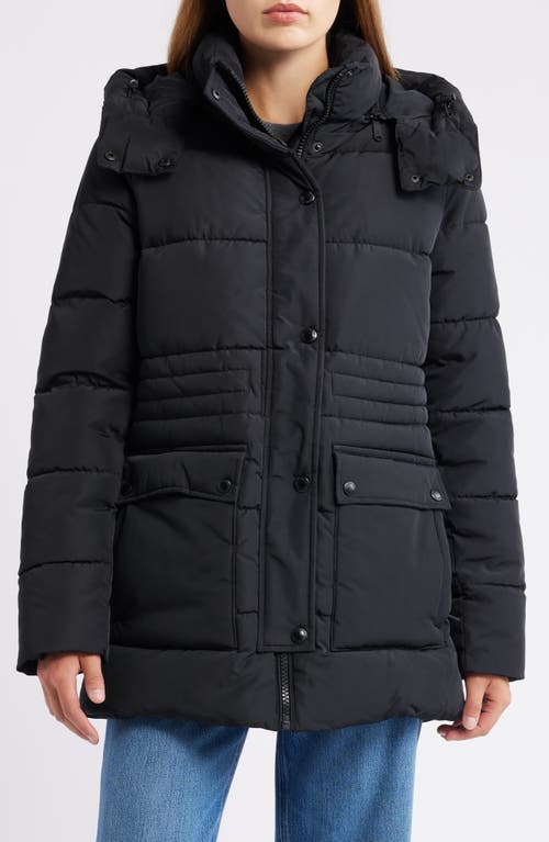 Sam Edelman Parka With Removable Hood In Black