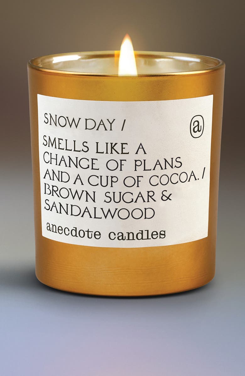 ANECDOTE CANDLES Snow Day Candle, Alternate, color, Gold