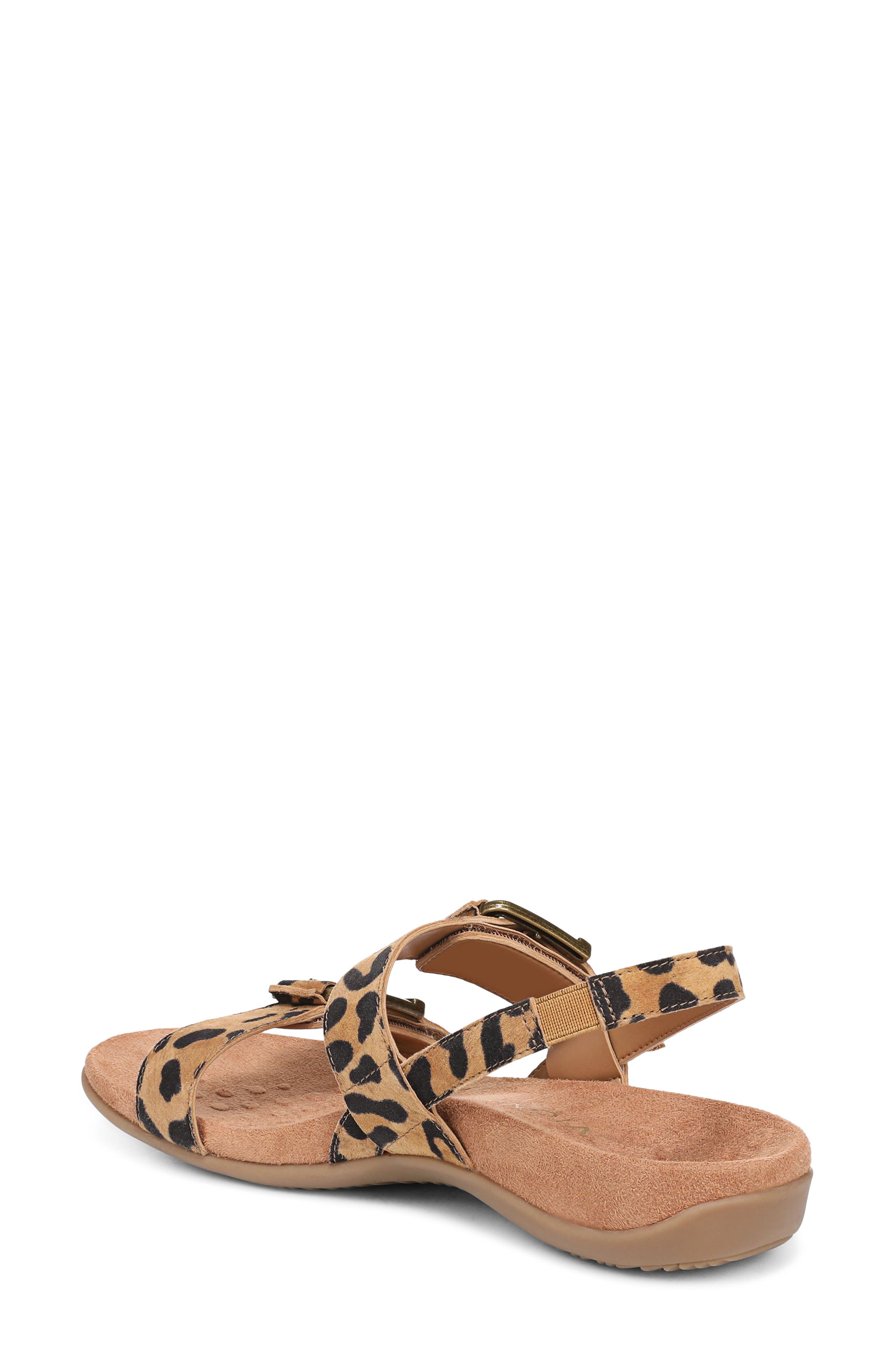 Vionic Reese Sandal, Alternate, color, Tan Leopard