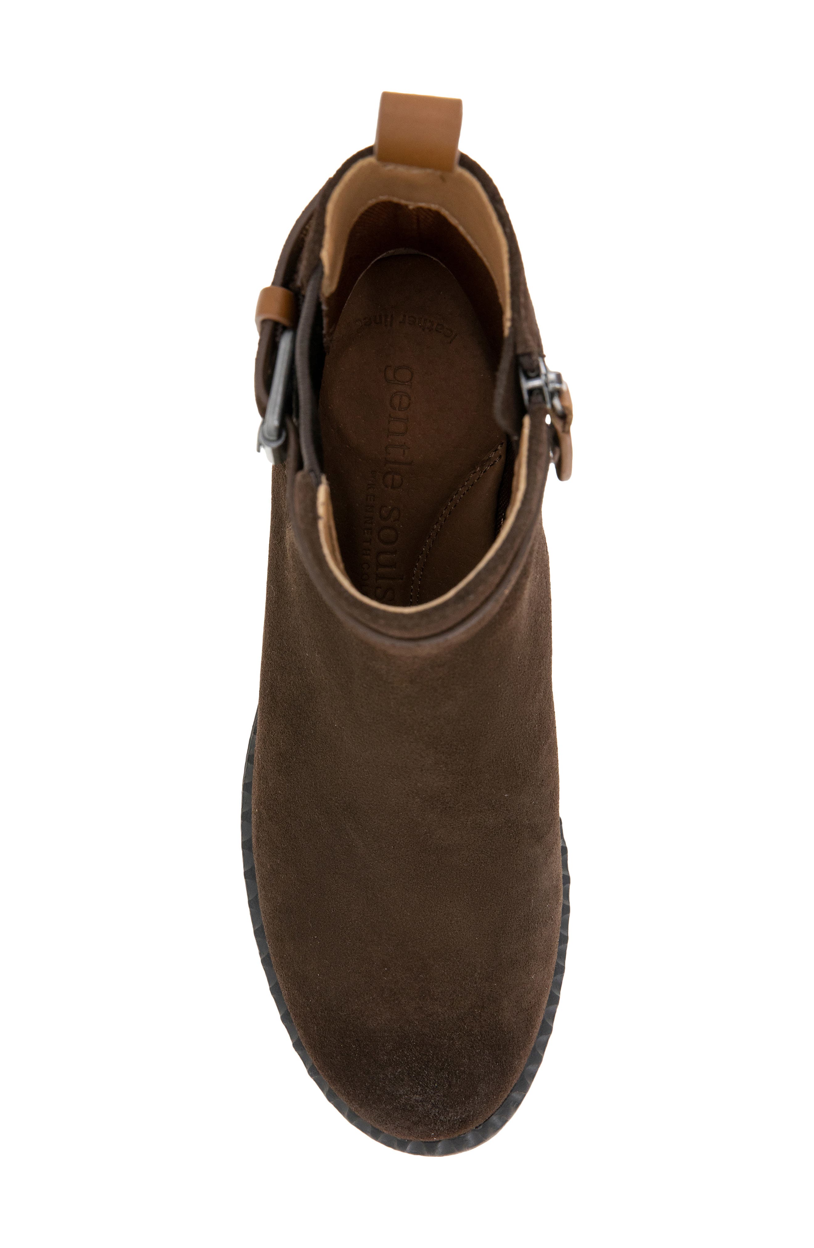 Gentle Souls Bolton Bootie, Alternate, color, Chocolate Suede