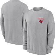 Nike Men's Nike Heather Gray Tampa Bay Buccaneers Primetime Club Fleece Pullover Sweatshirt
