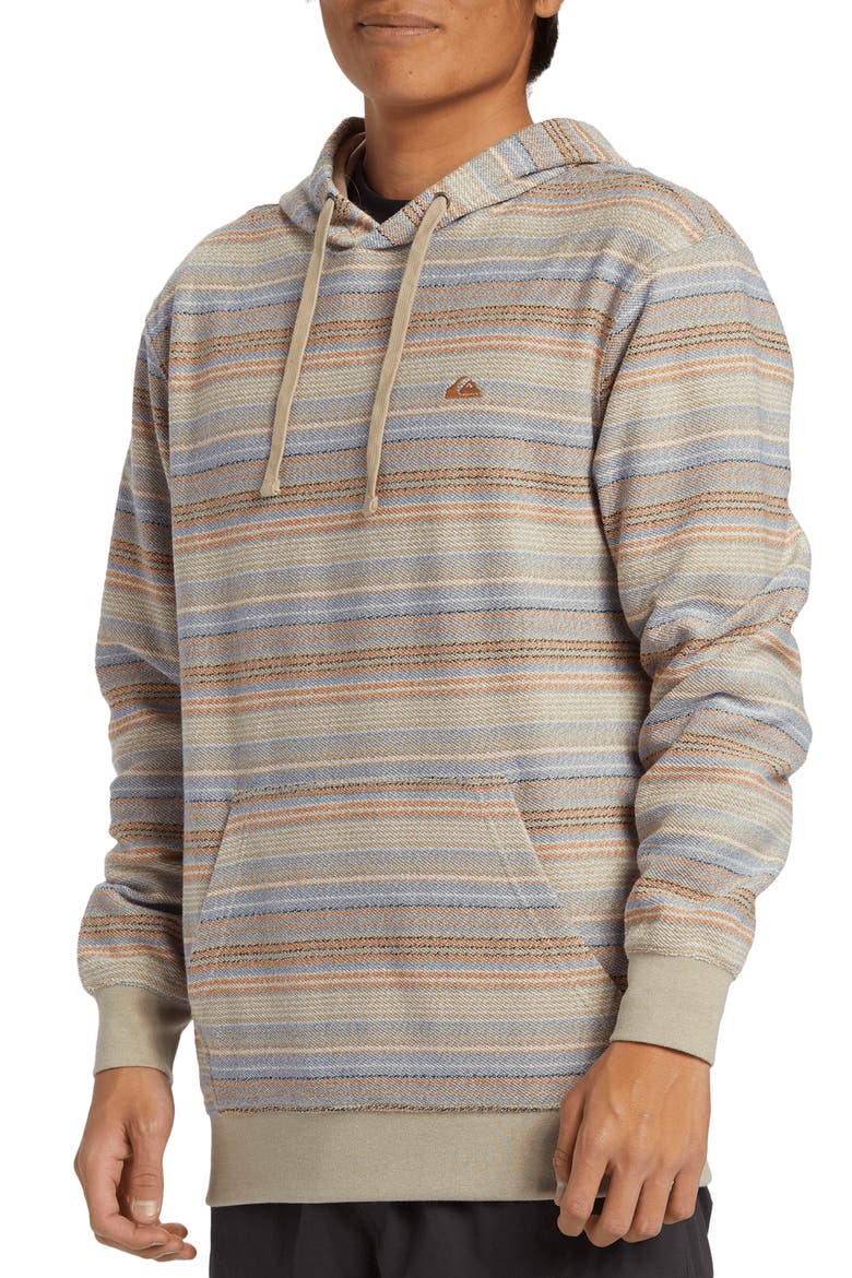 Great Otway Stripe Hoodie, Alternate, color, BRAN YD 4