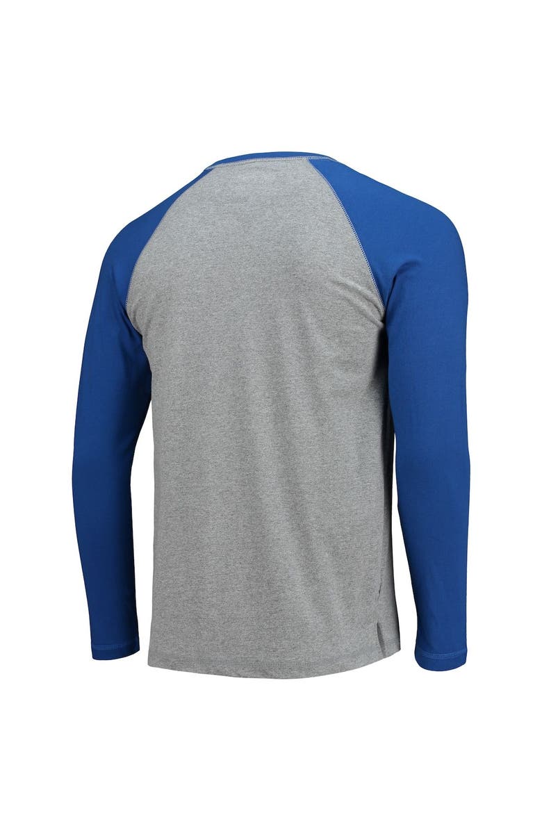 BOXERCRAFT Men's Royal/Heathered Gray Trenton Thunder Long Sleeve Baseball T-Shirt, Alternate, color, Gray