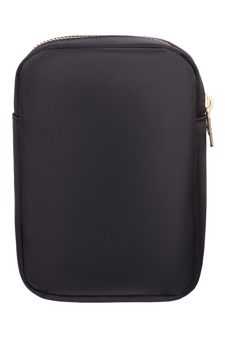 Mini Lipgloss Cosmetics Bag, Alternate, color, BLACK