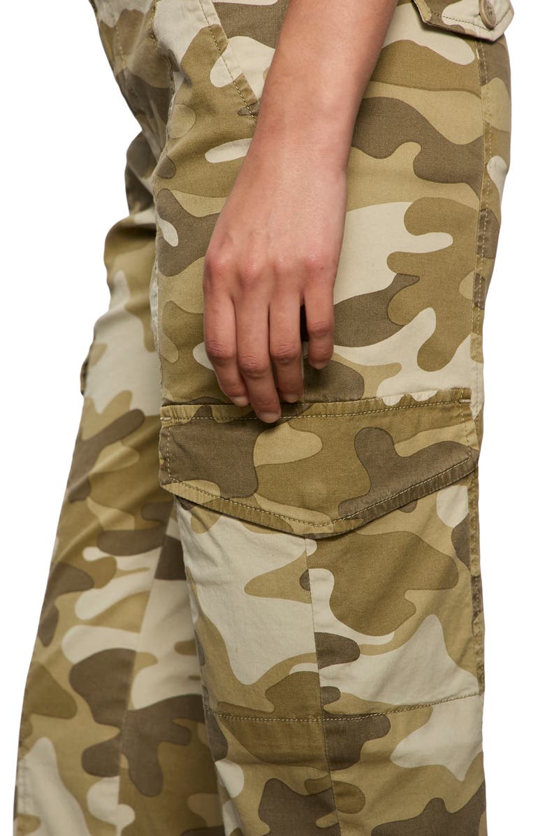 Sanctuary Rebel Ankle Straight Leg Cargo Pants, Alternate, color, Canyon Camo Green