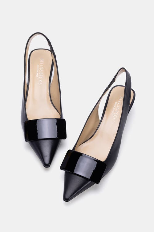 Bells & Becks Livia Pointy Toe Slingback With Tab