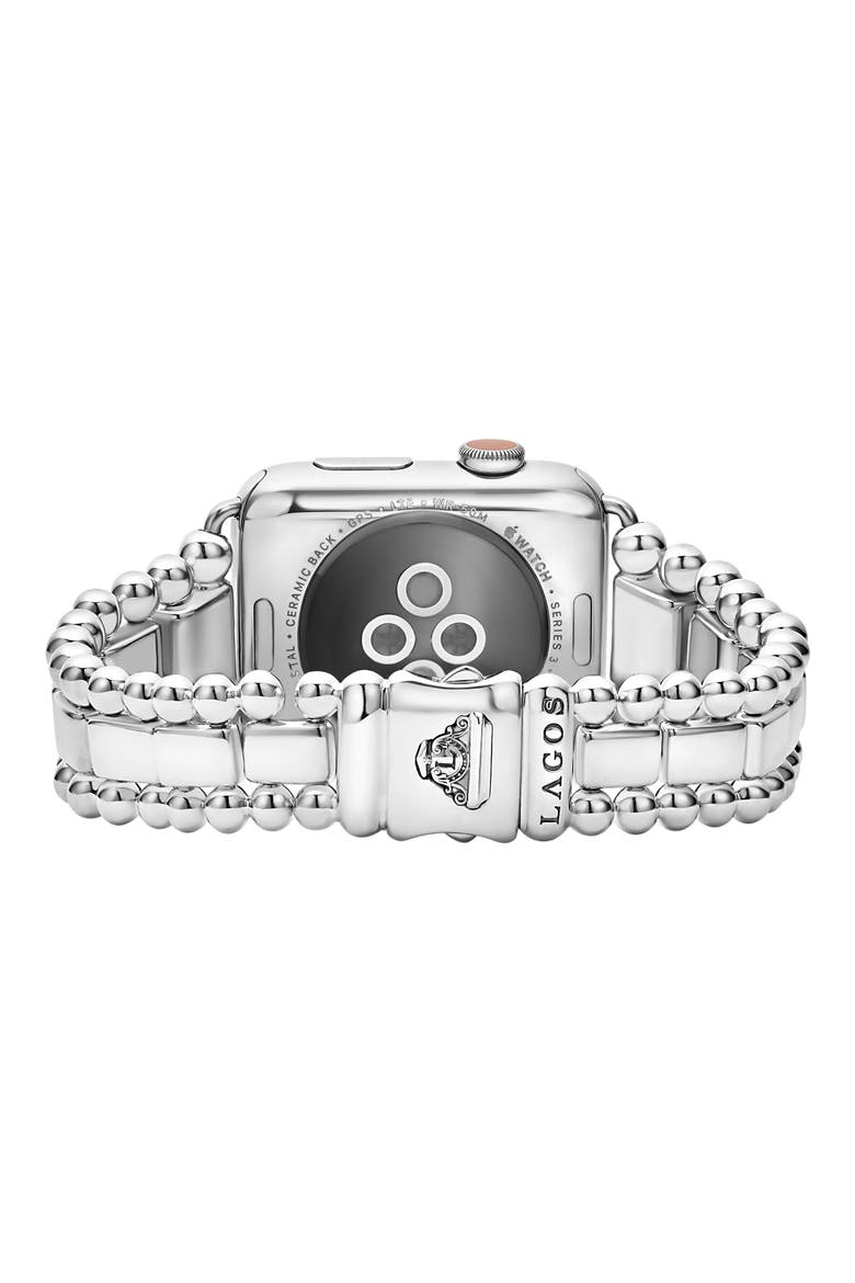 Smart Caviar Apple Watch® Watchband, Alternate, color, SILVER