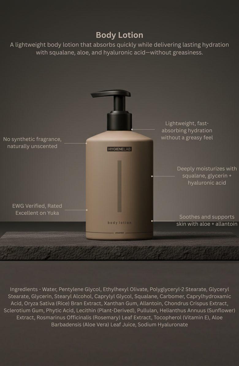 HygieneLab Fragrance-Free Daily Body Lotion, Alternate, color, Neutral