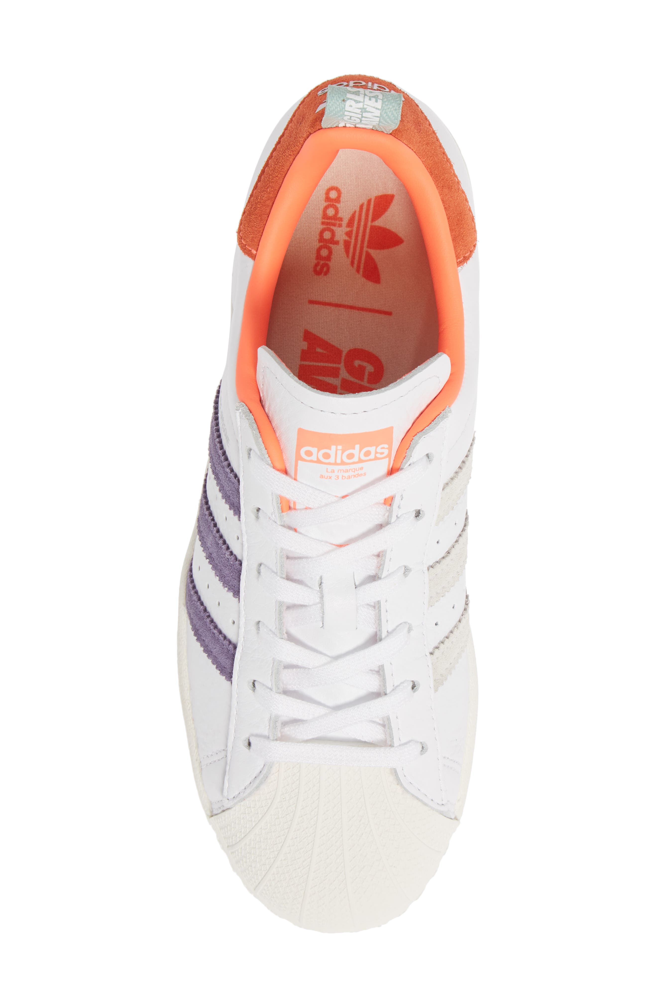 adidas Superstar J Sneaker, Alternate, color, 