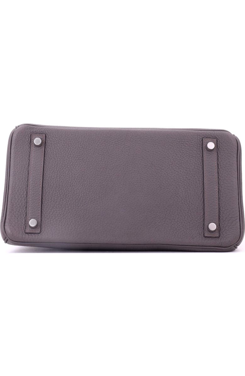 Pre-Owned Hermes Birkin Handbag Grey Togo with Palladium Hardware 30, Alternate, color, Etain