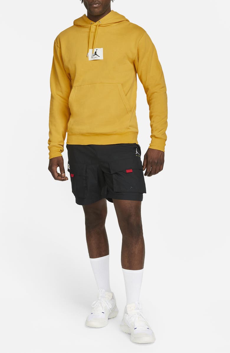 Jordan Essentials Statement Fleece Hoodie, Alternate, color, Pollen/ Sail