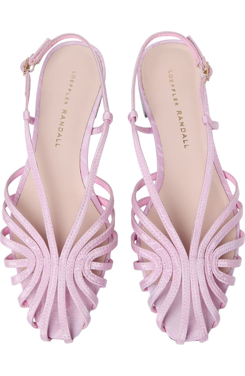 Loeffler Randall Devon Lattice Slingback Sandal, Alternate, color, Powder Pink