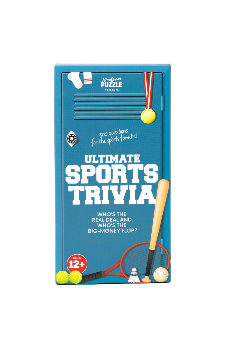 Professor Puzzle Ultimate Sports Trivia 300 Questions, 3 Difficulty Levels, Alternate, color, 