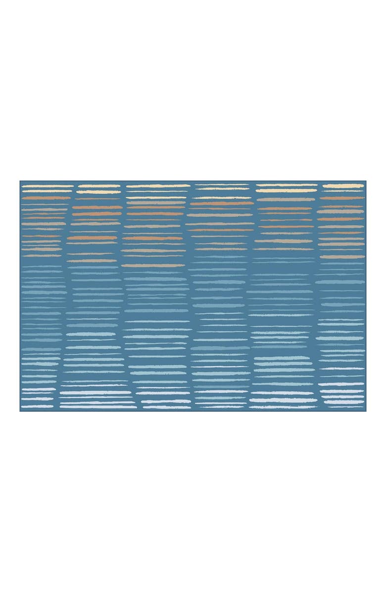 Kaplan Early Learning Company Horizon Carpet - Blue - 4' x 6' Rectangle, Main, color, Blue