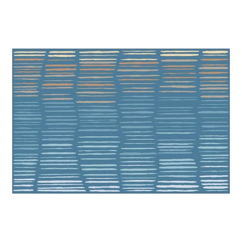 Horizon Carpet  - Blue - 4' x 6' Rectangle