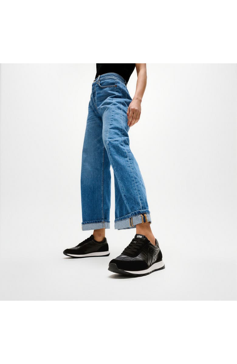 FitFlop Retro-Q Ff Met-Suede Sneakers, Alternate, color, Black