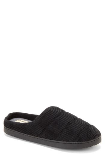 Dearfoams Declan Quilted Slipper In Black