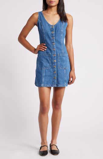 Marine Layer Daisy Sleeveless Denim Minidress