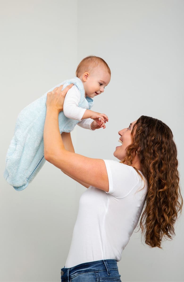 Little Giraffe Fleece Dreamsack, Alternate, color, Blue