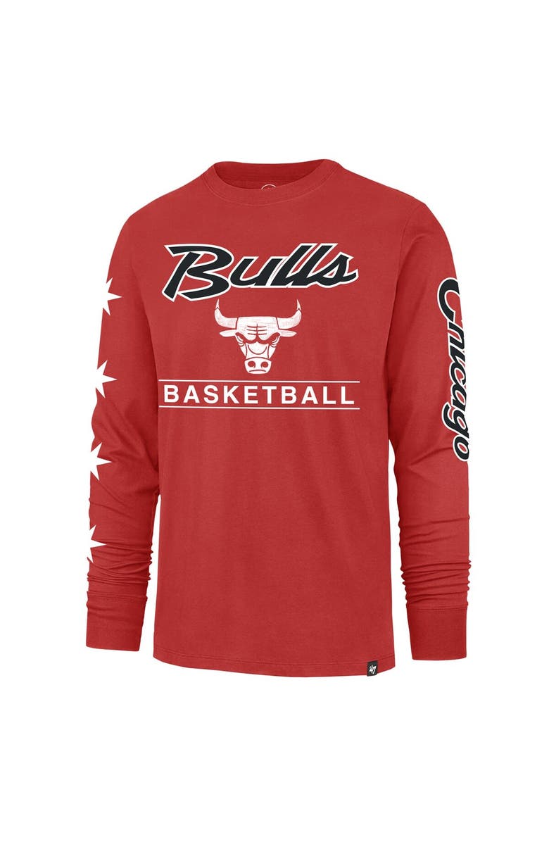 '47 Men's '47 Red Chicago Bulls 2023/24 City Edition Triplet Franklin Long Sleeve T-Shirt, Alternate, color, 