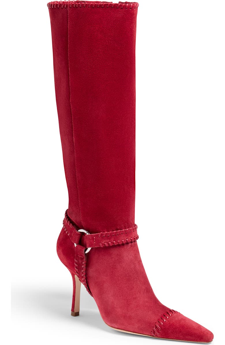 Cinq à Sept Whipstitch Knee High Boot, Main, color, Bordeaux