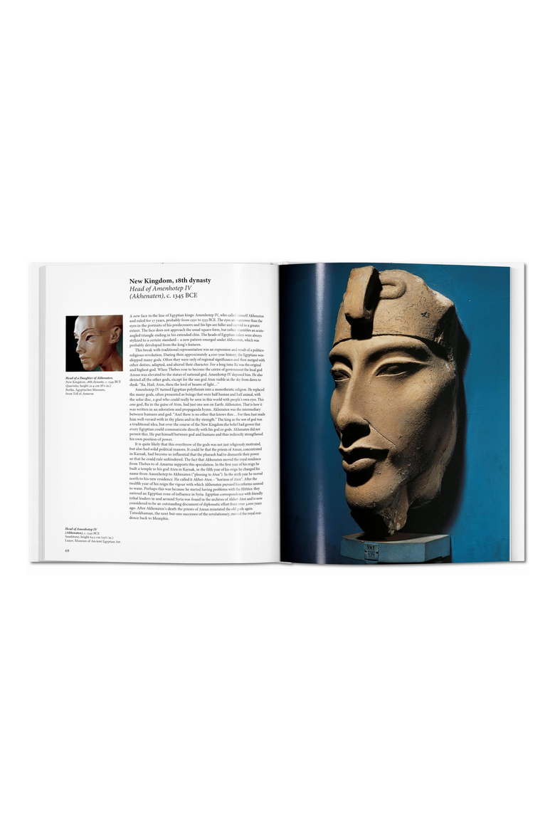 Egyptian Art Book, Alternate, color, White