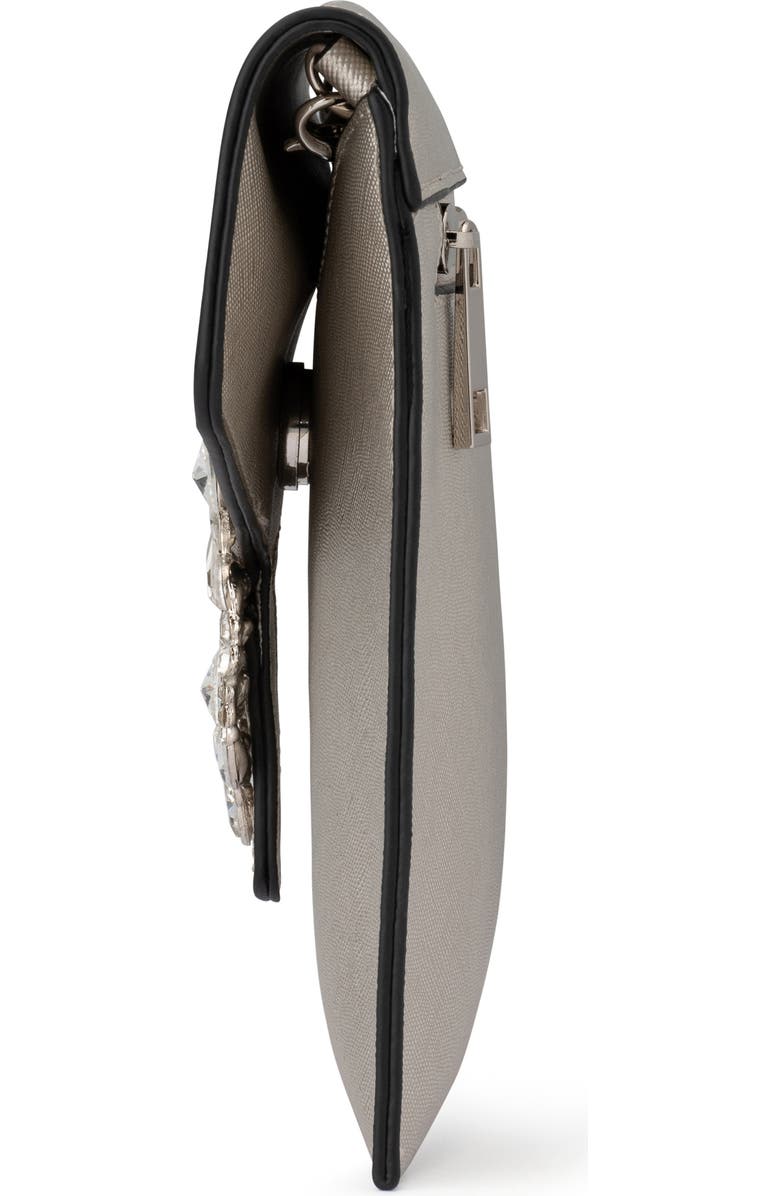 Olga Berg Annalee Crystal Trim Clutch, Alternate, color,