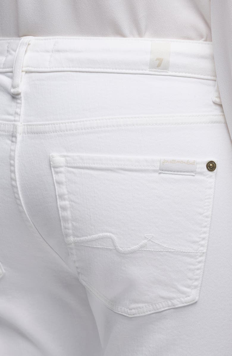 7 For All Mankind The Slim Skinny Leg Jeans, Alternate, color, Pure White