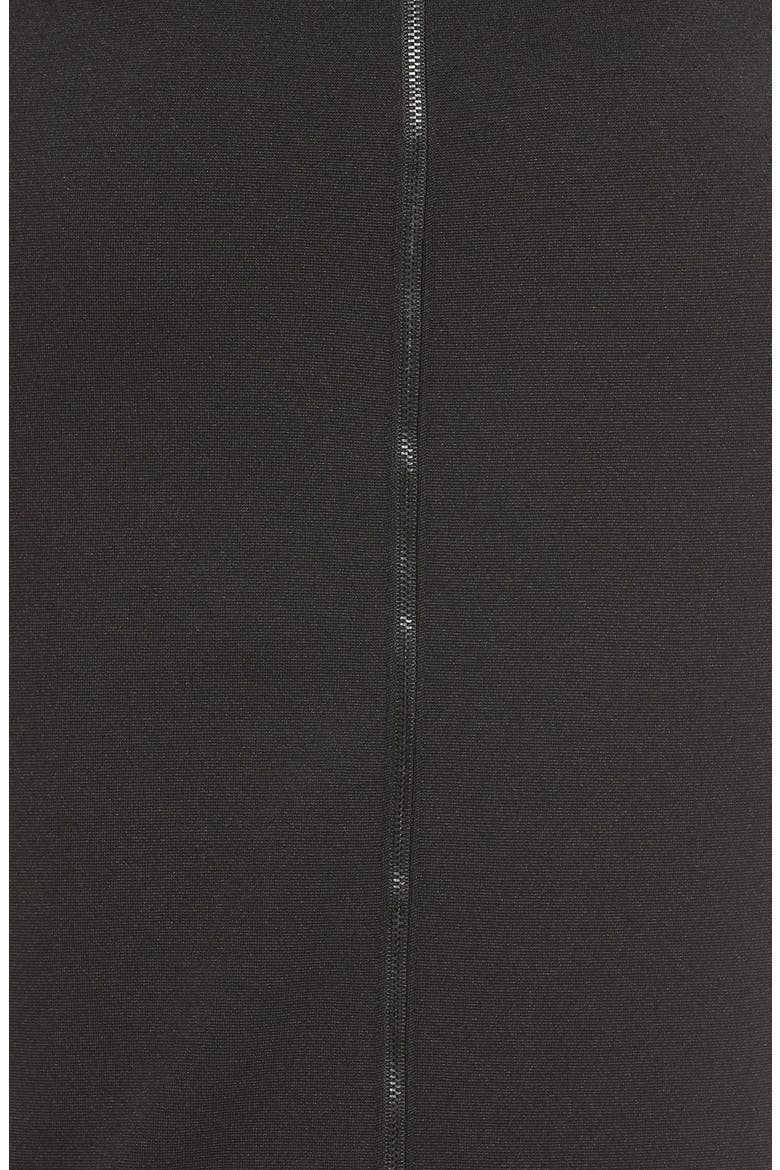 Zip Back Knit Pencil Skirt, Alternate, color, black