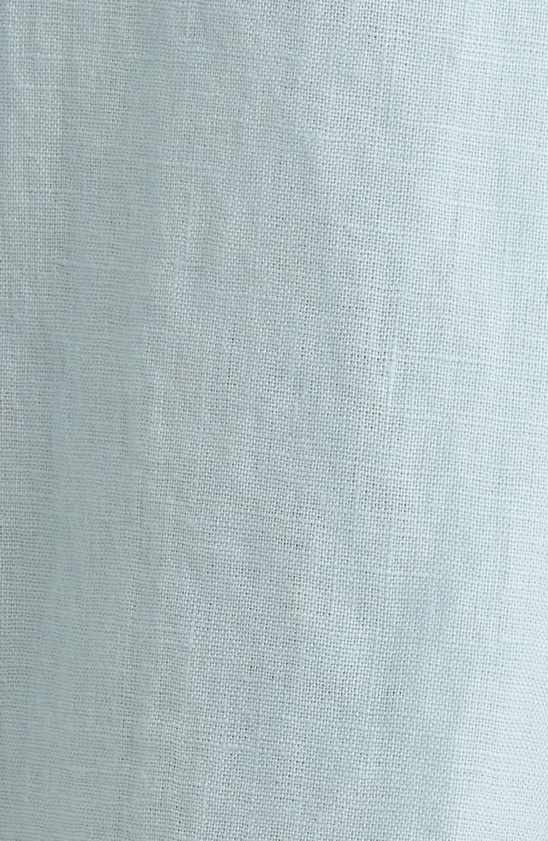 Eileen Fisher Short Sleeve Organic Linen Button-Up Shirt, Alternate, color, Breeze