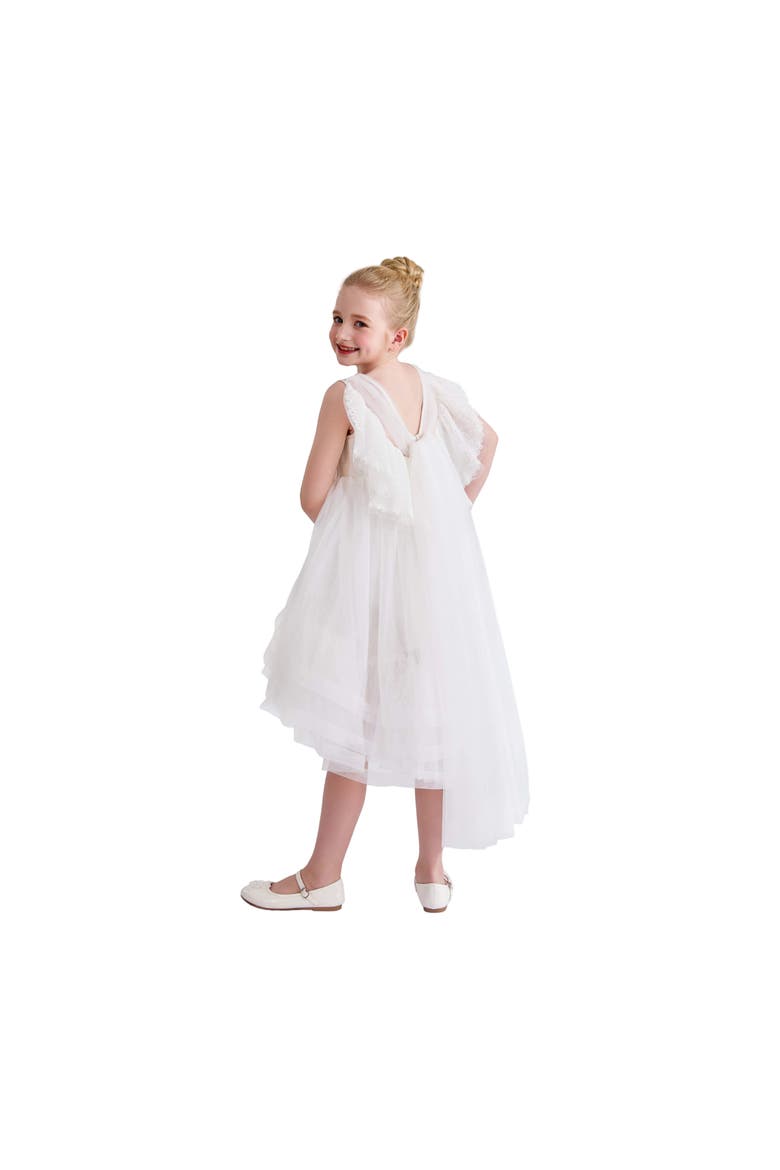 Novalie Layered Tulle Dress, Alternate, color, White