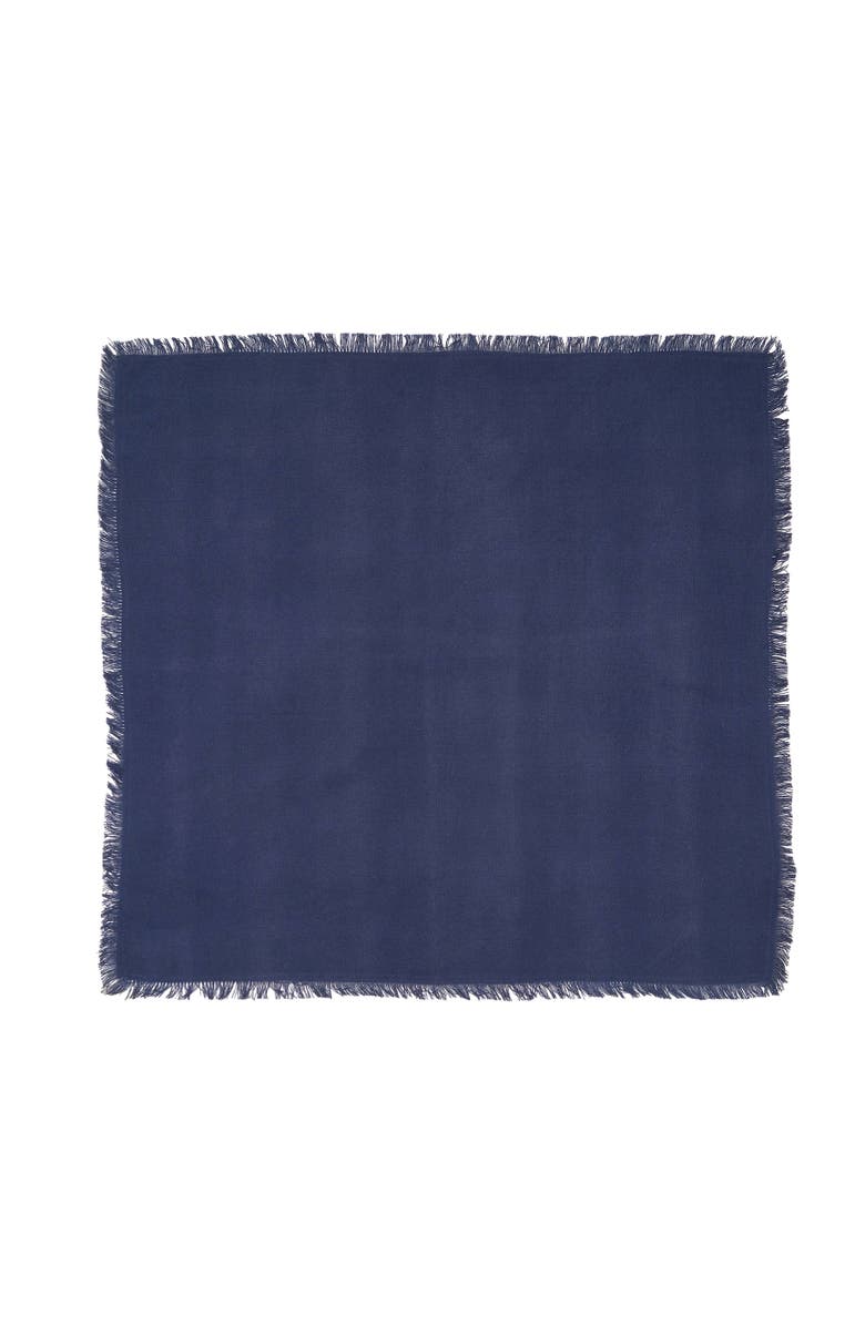 C&F Home Frayed Vintage Indigo Napkin Set of 6, Alternate, color, Blue