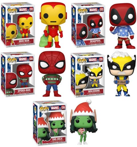 Marvel Holiday Funko Pop! Complete Set (5)