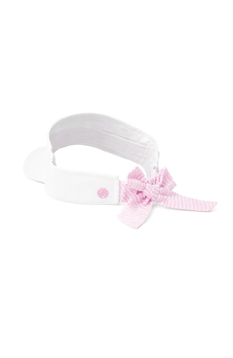 Bits & Bows Pickleball Bow Visor, Alternate, color, White