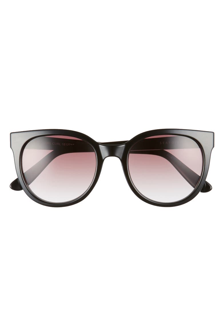 Curl Curl 53mm Sunglasses, Alternate, color, BLACK/ WARM SMOKE