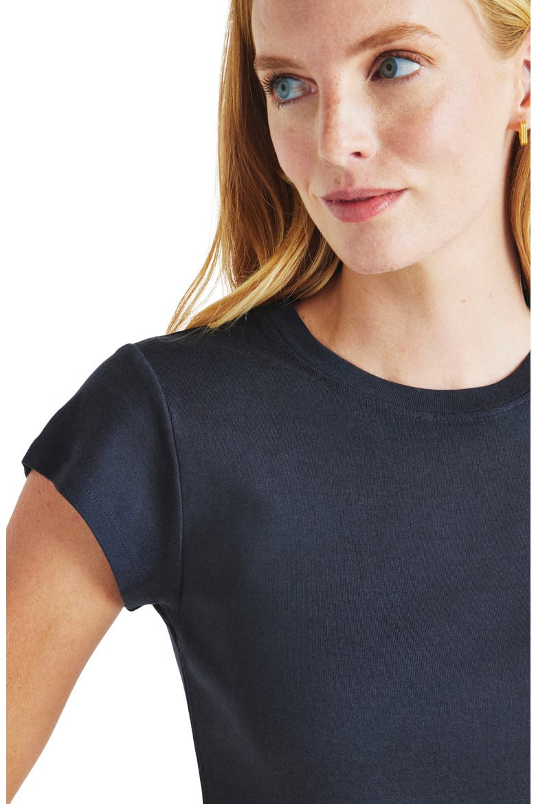 Faye Crewneck Tee, Alternate, color, NAVY