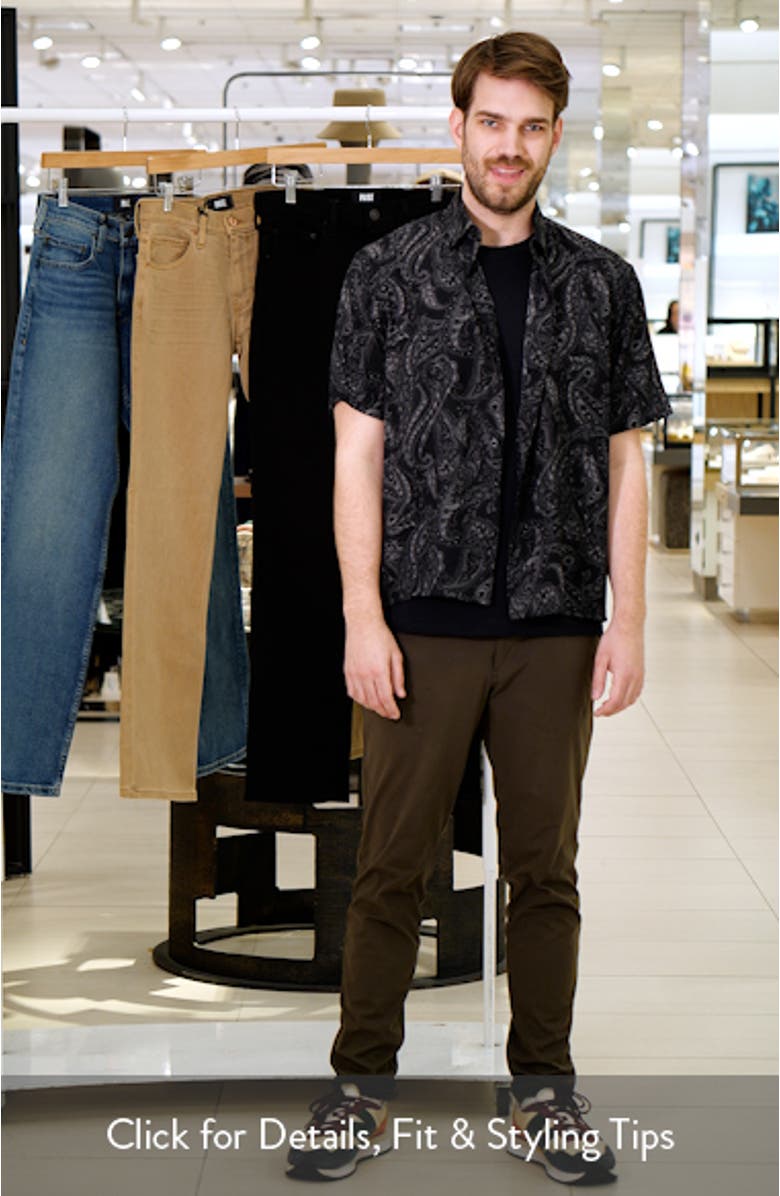 Paisley Short Sleeve Button-Up Shirt, sales video thumbnail