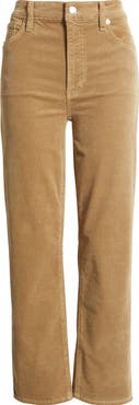 FRAME Le Sleek Corduroy Ankle Straight Leg Pants