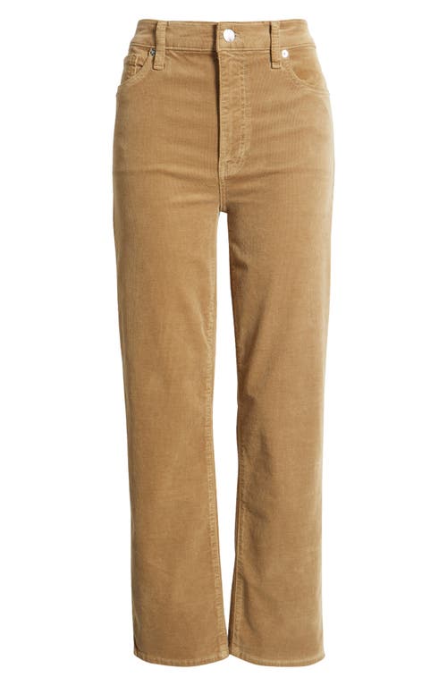 FRAME FRAME LE SLEEK CORDUROY ANKLE STRAIGHT LEG PANTS
