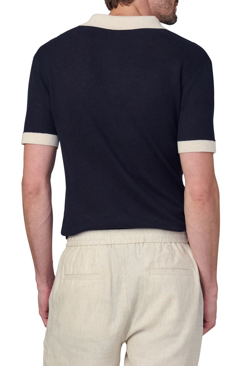 Club Cotton & Linen Polo, Alternate, color, TRUE NAVY