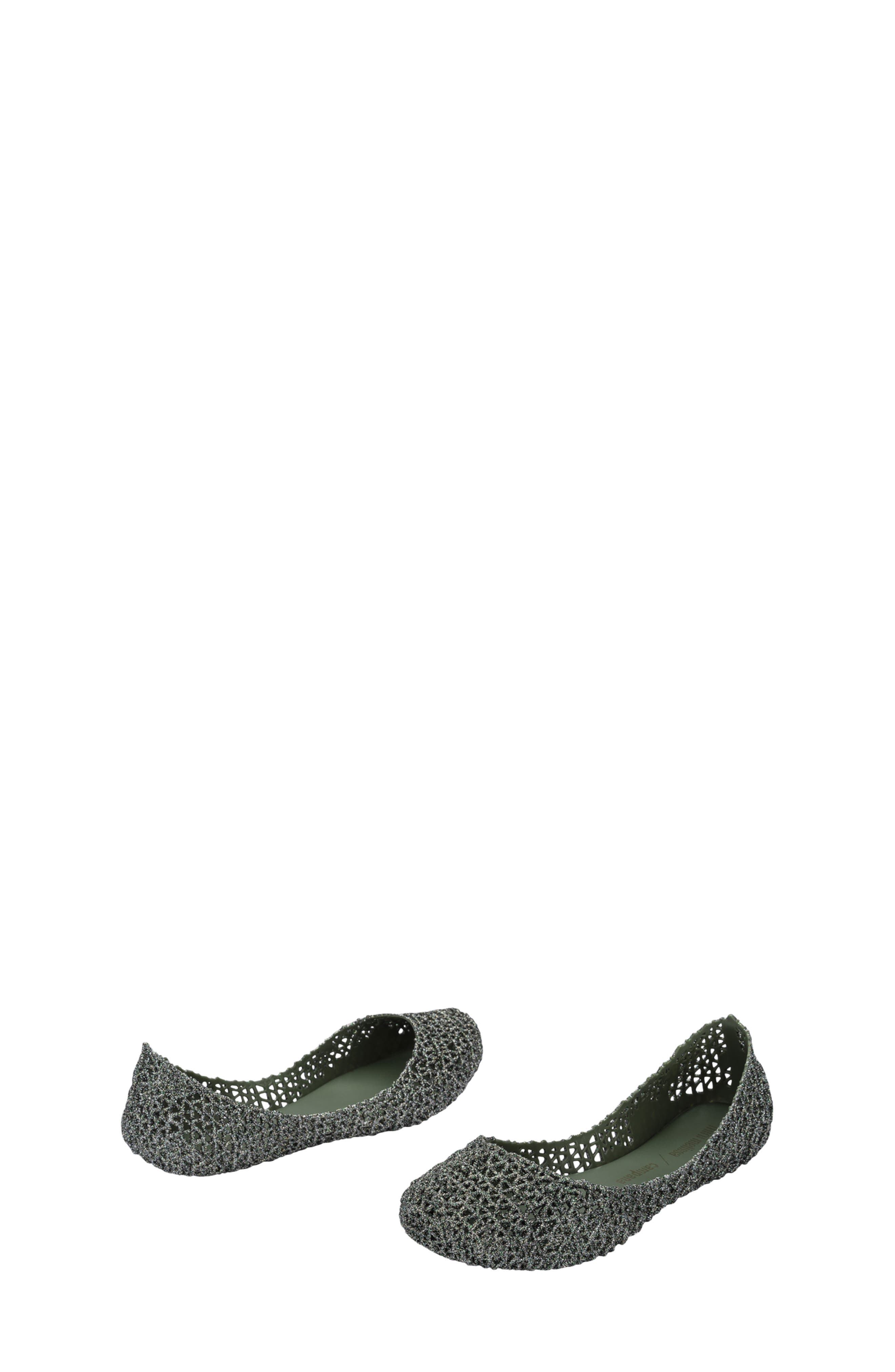 Campana Zigzag Flat, Alternate, color, GLITTER GREEN