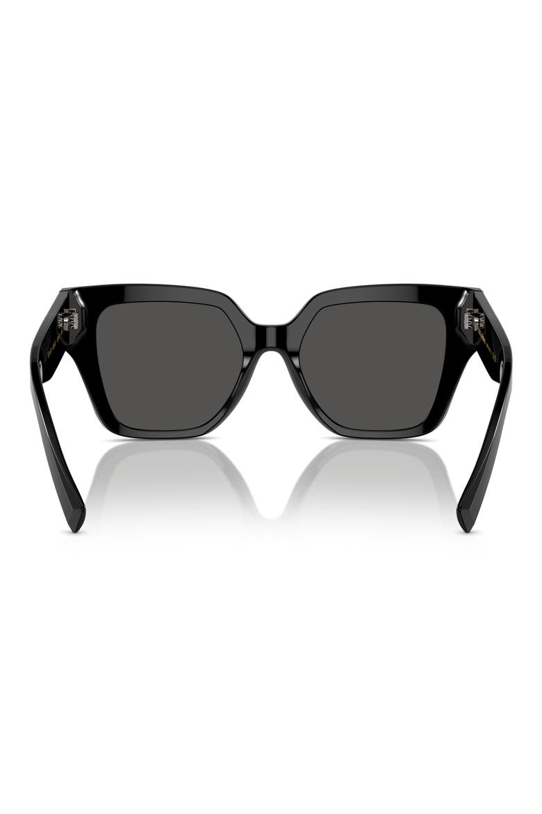 52mm Square Sunglasses, Alternate, color, BLACK