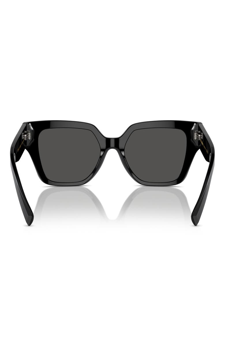 Dolce&Gabbana 52mm Square Sunglasses, Alternate, color, Black