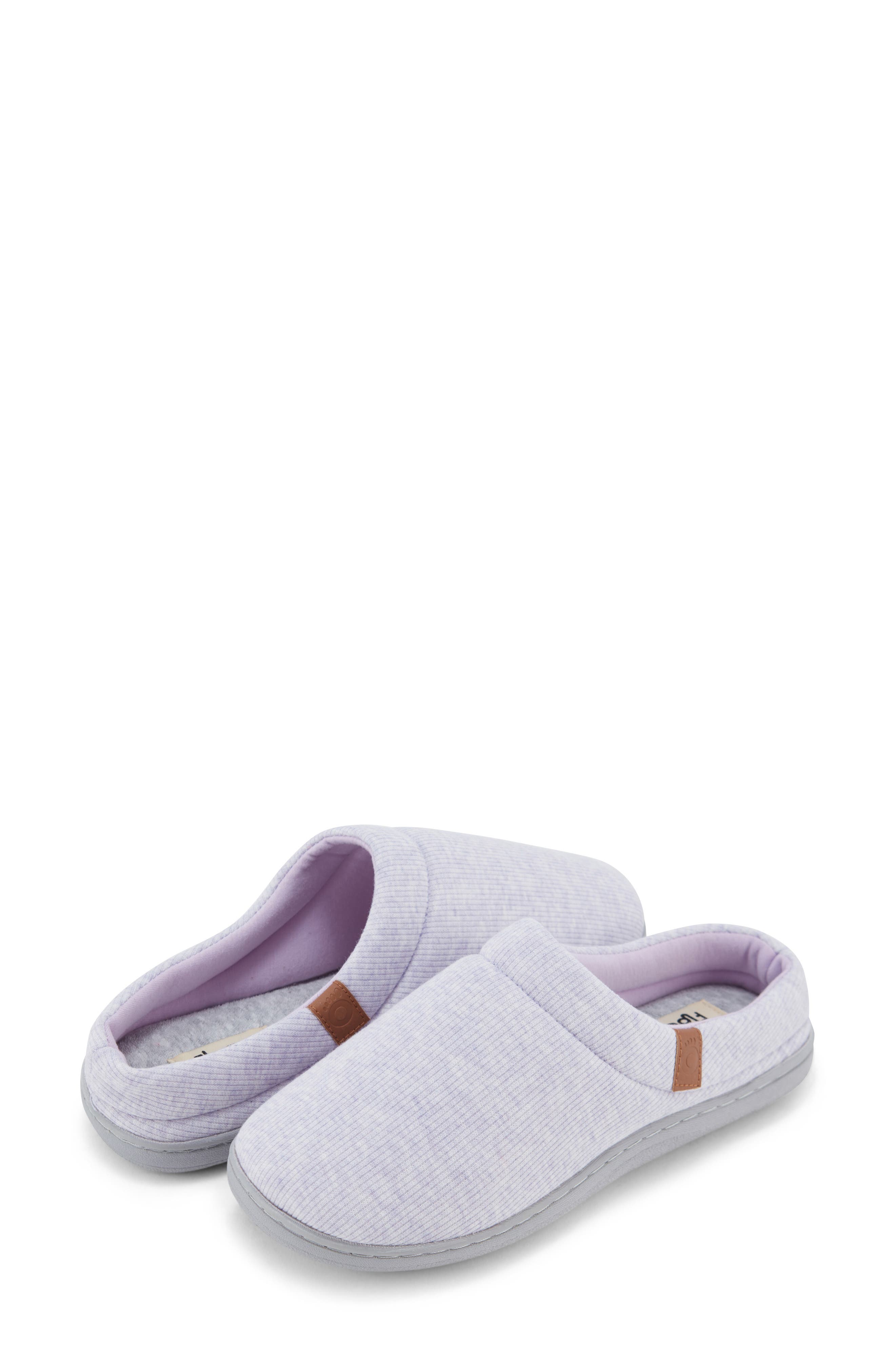 Sydney Ribbed Slipper, Alternate, color, LILAC