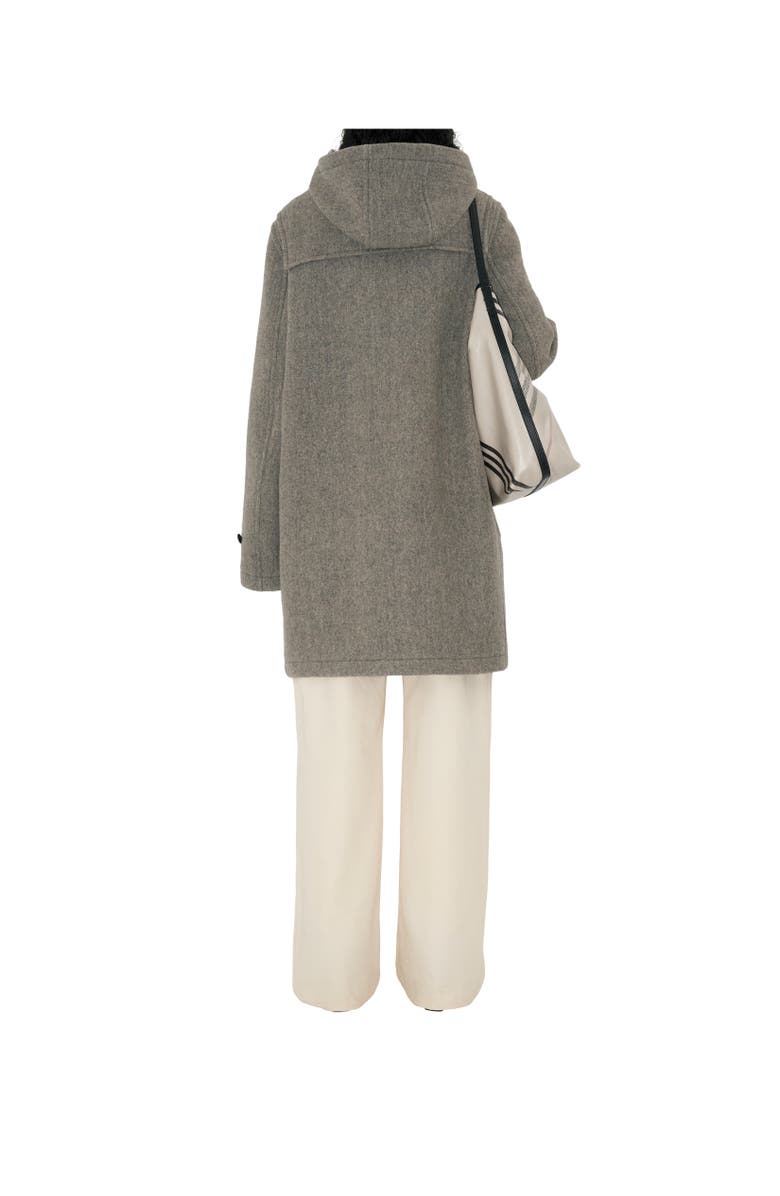 Burberry Wool Duffle Coat, Alternate, color, Limestone