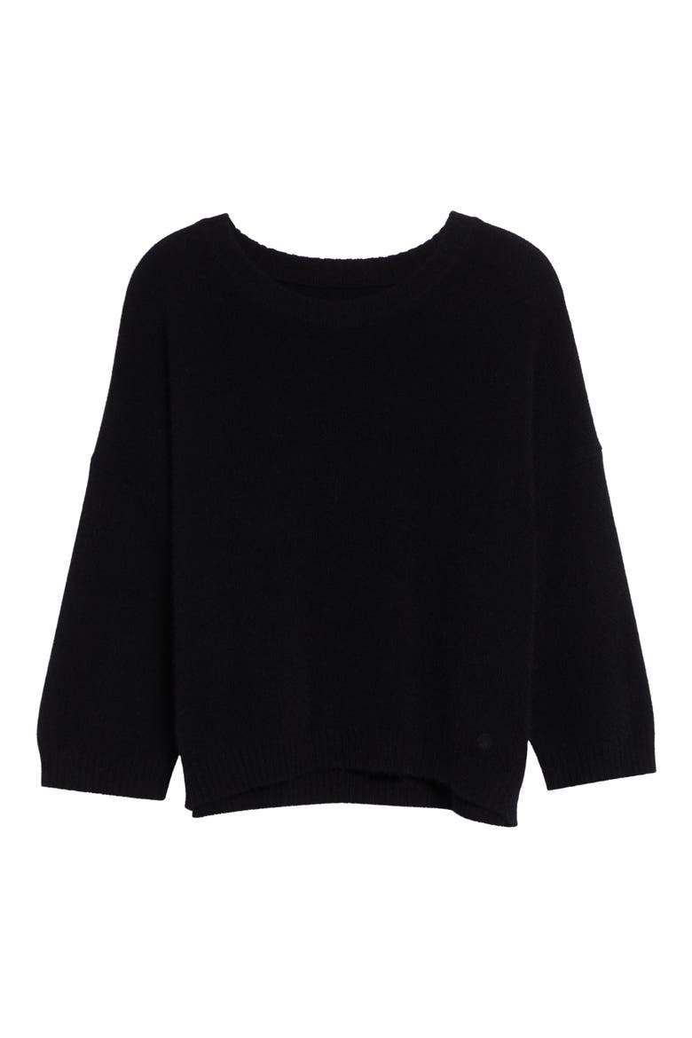 Azali Crewneck Sweater, Alternate, color, BLACK
